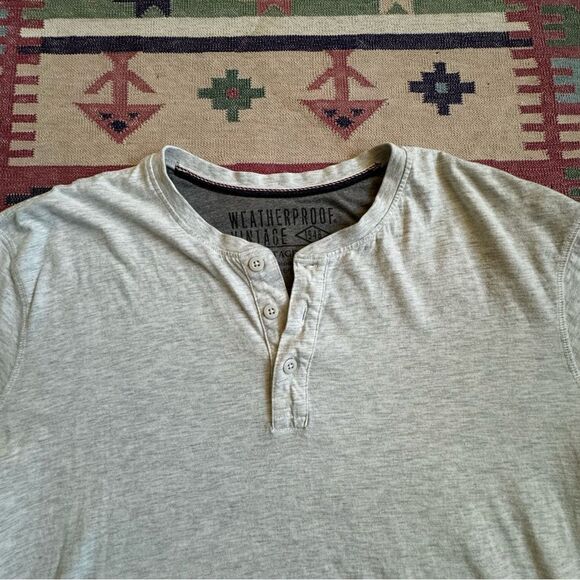 Weatherproof Vintage 1948 Vintage Henley Gray SZ XXL - Picture 3 of 13